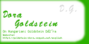 dora goldstein business card